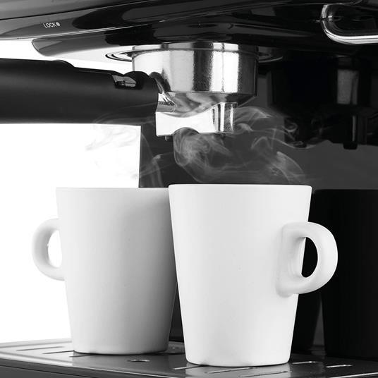 Ufesa CE7244 BRESCIA, Macchina Caffè Espresso e Cappuccino, Pressione 20  Bar, 850W, Vaporizzatore Regolabile, Caffè Macinato o Cialde, Serbatoio 1.5  L, Spegnimento Automatico - Ufesa - Casa e Cucina | IBS