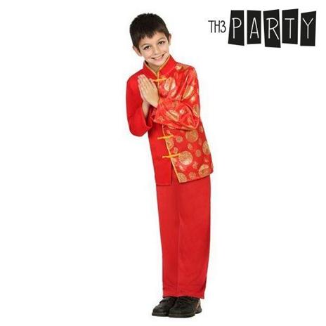Costume per Bambini Cinese uomo Rosso 3-4 Anni
