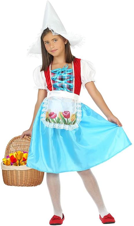 Atosa – Costume Olandese, Colore: Celeste, 3 A 4 Anni, 56821