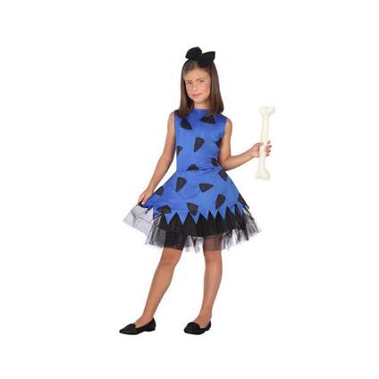Costume Per Bambini Cavernicolo Azzurro 2 Pezzi 3-4 Anni