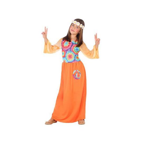 Costume Per Bambini Hippie Arancio 1 Pezzo 3-4 Anni