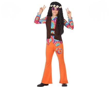 Costume Per Bambini Hippie Arancio 2 Pezzi 5-6 Anni