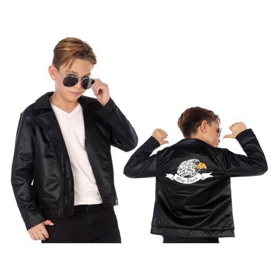 Costume Per Bambini Grease Nero 1 Pezzo 3-4 Anni