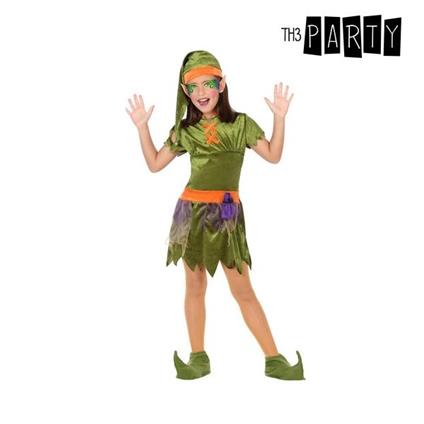 Costume Per Bambini Folletto Verde 5 Pezzi 3-4 Anni