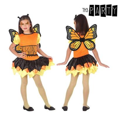 Costume Per Bambini Farfalla Arancio 3 Pezzi 10-12 Anni