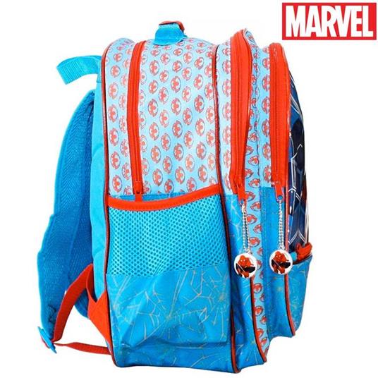 Zaino Spiderman 4 Cerniere Stampa Plastificata Scuola Bambini Elementari 41 cm