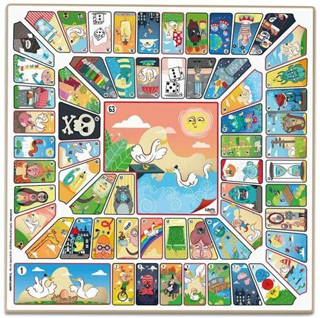 WOODEN PARCHEESI - GOOSE BOARD WITH ACC. 33X33 CM - 3