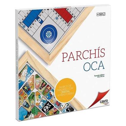 PARCHEESI AND GOOSE BOARD WITH FRAME AND GLASS