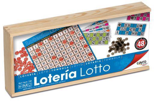 Tombola - 40 Cartelle Con Custodia In Legno