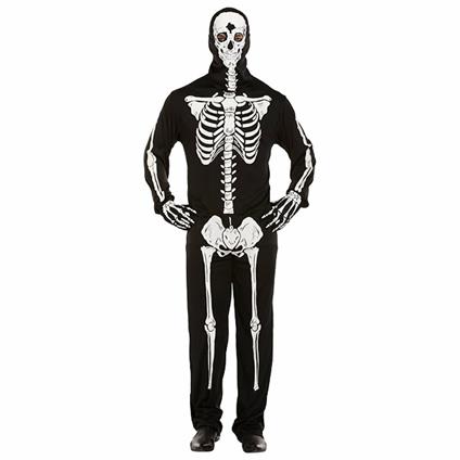 Rubies: Skeletons - Costume Scheletro Adulto (Abito Con Cappuccio Stampato Tg. Std)