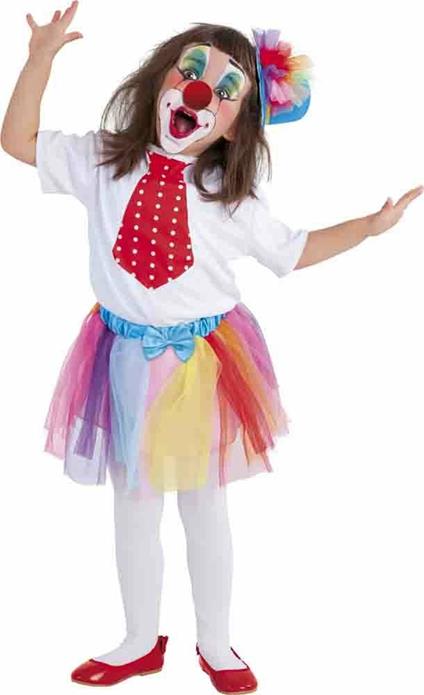 Rubies: Clowns - Costume Clowny Girl (T-Shirt, Gonna, Cappello E Naso Tg. S)