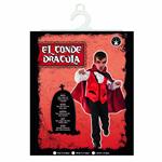 Rubies: Vampires - Costume Il Conte Dracula Bambino (Camicia Con Giacche, Gilet, Mantella E Pantaloni Di Satin Tg. S)