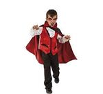 Rubies: Vampires - Costume Il Conte Dracula Bambino (Camicia Con Giacche, Gilet, Mantella E Pantaloni Di Satin Tg. M)