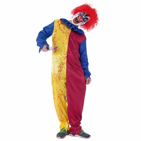 Rubies: Clowns - Costume Pagliaccio Psyco Bambino (Costume Composto Da  Tuta, Parrucca E Maschera. Non Incluso: Coltello Tg. L) - Rubie's - Idee  regalo