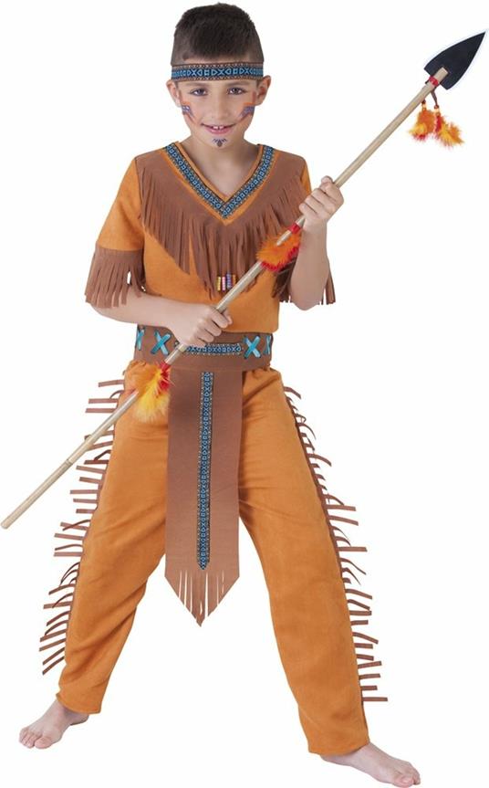 Rubies: Indians&Cowboys - Costume Indiano Sioux (Camicia, Pantaloni, Cintura E Fascia Per La Testa Tg. L)