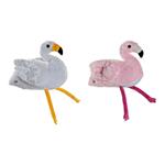 Peluche DKD Home Decor Bianco Rosa Poliestere Fenicottero (2 pcs) (34 x 25 x 27 cm)