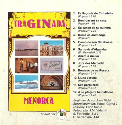 Menorca - CD Audio di Traginada