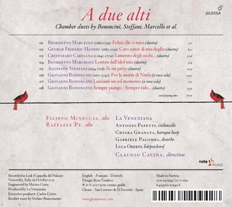 A Due Alti - CD Audio di La Venexiana - 2