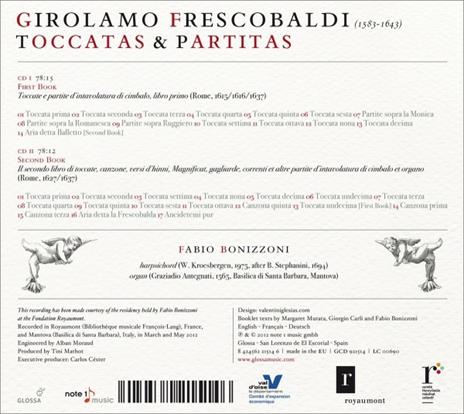 Toccata & Partitas - CD Audio di Girolamo Frescobaldi - 2