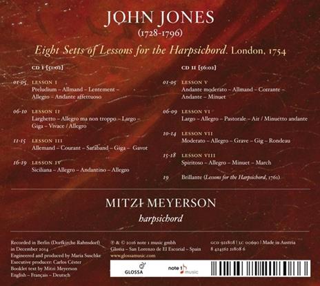 8 Setts Of Lessons (2 Cd) - CD Audio di John Jones - 2