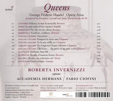 Queens Opera Arias - CD Audio di Georg Friedrich Händel - 2