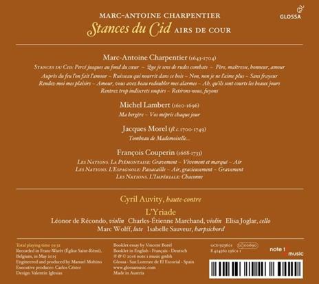 Stances Du Cid - CD Audio di Marc-Antoine Charpentier - 2