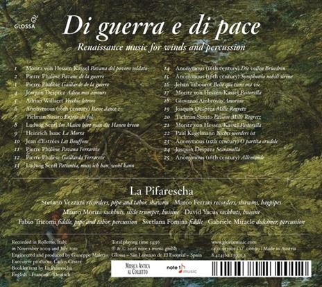 Di Guerra e di Pace - CD Audio di La Pifarescha - 2