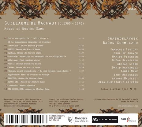 Messe De Nostre Dame - CD Audio di Guillaume de Machaut - 2