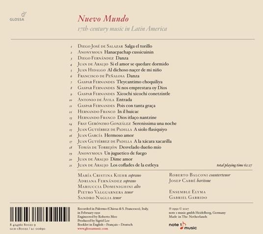Nuevo Mundo. 17th Century - CD Audio di Ensemble Elyma - 2
