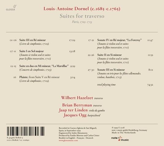 Suites For Traverso - CD Audio di L.A. Dornel - 2