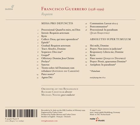 Requiem - CD Audio di Francisco Guerrero - 2