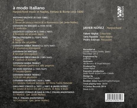 A modo italiano - CD Audio di Javier Nunez - 2