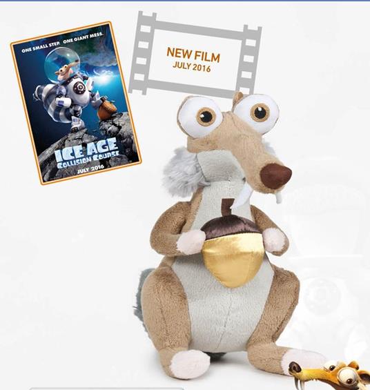 Scrat. Peluche 18 Cm Era Glaciale 5 - 2