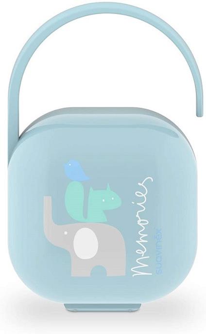 Scatola Porta Succhietto Ciuccio per Neonati Colore Blu