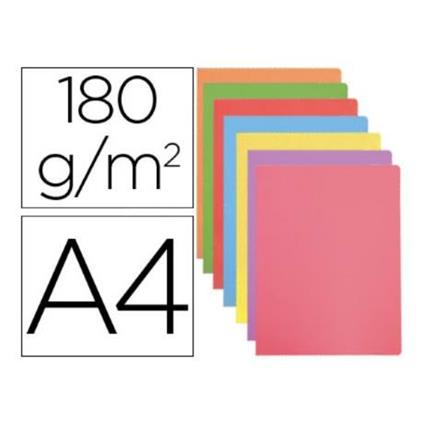 Elba Gio - Confezione da 50 cartelline semplici, formato A4, multicolore