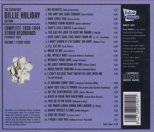 Complete 1936-1944 vol.1 - CD Audio di Billie Holiday - 2