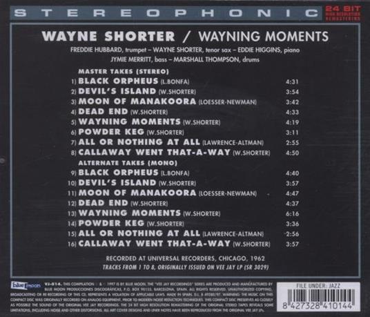 Wayning Moments - CD Audio di Wayne Shorter - 2