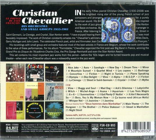 Le prince du Jazz français - CD Audio di Christian Chevallier - 2