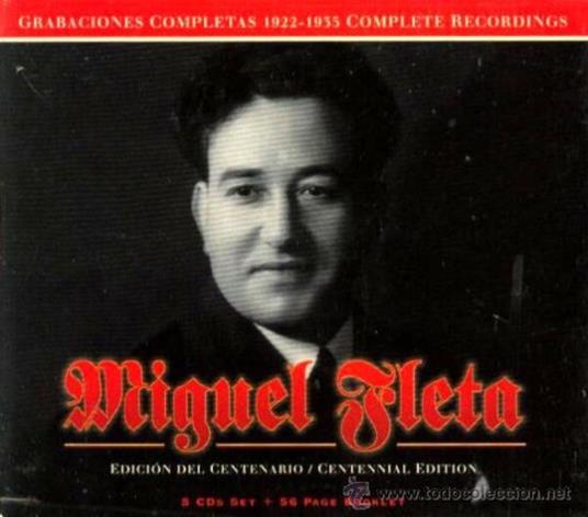 Edicion del Centenario - CD Audio di Miguel Fleta