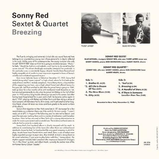 Breezing - Vinile LP di Sonny Red - 2