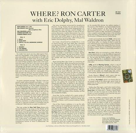 Where? - Vinile LP di Ron Carter - 2