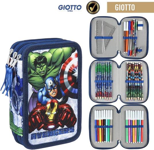 Avengers Astuccio Triplo con Accessori 12 x 19 x 6 cm Cerdà - 5