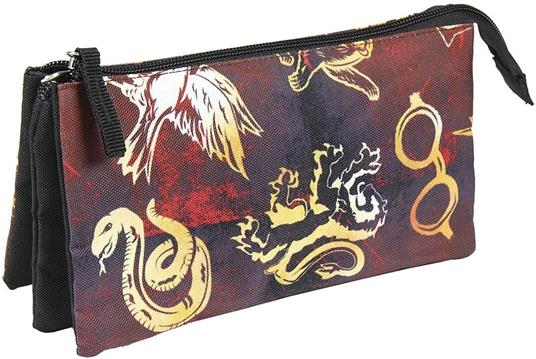 P.Derive Harry Potter 3 Zippers Pencil Case A