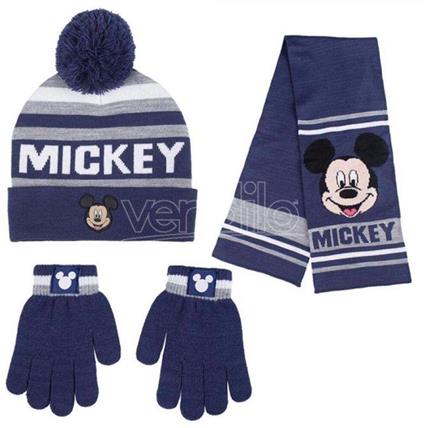 Disney Mickey Winter Set Sciarpa Cappello Guanti Cerdà