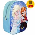 Zainetto Frozen Elsa Anna Stampa Rilievo 3D Bambine Scuola Asilo Tempo Libero