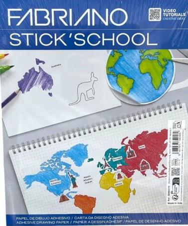 Carta adesiva da disegno Fabriano FSC pack  Bianca 25 sh -A4