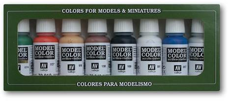 Vallejo Wargames Basics - Set de pintura acrílica (8 unidades, 17 ml) multicolor