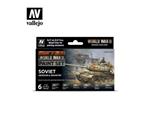 SOVIET ARMOUR INFANTRY COLOR SET 70202 Colori Vallejo