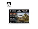 BRITISH ARMOUR INFANTRY COLOR SET 70204 COLORI VALLEJO