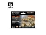DESERT BRIT GERMAN ARM INF CLR SET 70208 COLORI VALLEJO